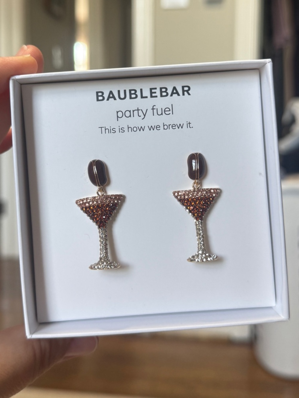 BaubleBar Espresso Martini Earrings
